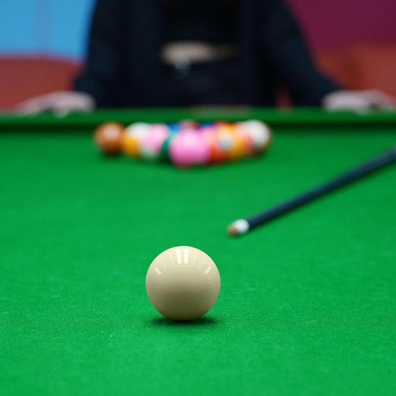 HMQQ 2 1/4" Pool Cue Ball and Professional AAAA Grade Billiards Balls, White Cue Ball, Set of 1,6oz - Image 4